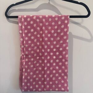 Pink Polka Dot Scarf